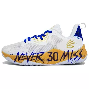Баскетбольные кроссовки Basketball Shoes Men Low-Top Yellow/blue Under Armour