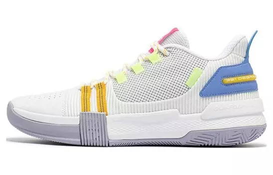 Баскетбольные кроссовки Basketball Shoes Men Low-Top 361°, цвет 361 degrees white/vintage yellow