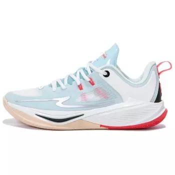 Баскетбольные кроссовки Basketball Shoes Men Low-Top Erke, цвет Microcrystalline white/brilliant blue