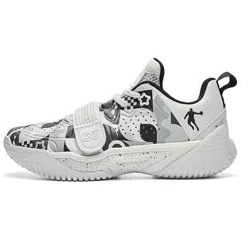 Баскетбольные кроссовки Basketball Shoes Men Low-Top White/black Qiaodan