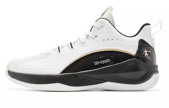 Баскетбольные кроссовки Basketball Shoes Men Low-Top White/black Qiaodan