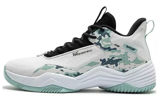 Баскетбольные кроссовки Basketball Shoes Men Low-Top Gray Green 361°