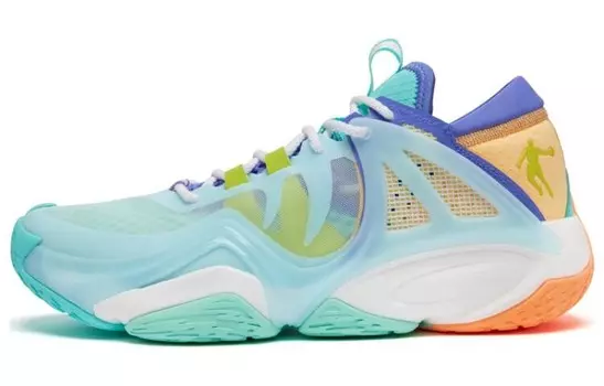 Баскетбольные кроссовки Basketball Shoes Men Low-Top Yunshui Blue/Paisley Purple Qiaodan