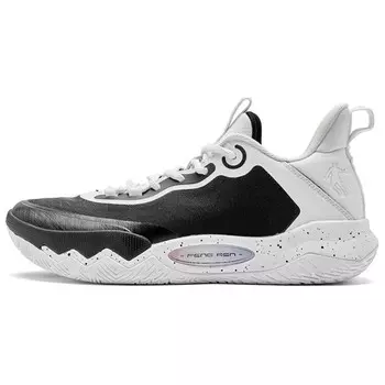 Баскетбольные кроссовки Basketball Shoes Men Low-Top White/Black Qiaodan