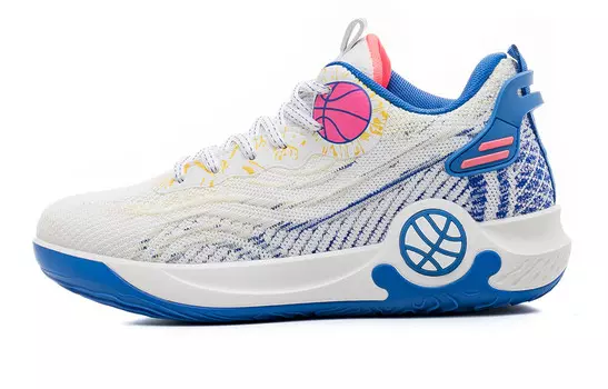 Баскетбольные кроссовки Basketball Shoes Men Low-Top Blue/white Renben