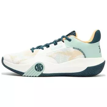 Баскетбольные кроссовки Basketball Shoes Men Low-Top Feather White/bleached Light Green 361°