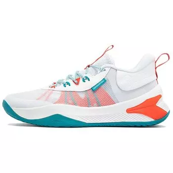 Баскетбольные кроссовки Basketball Shoes Men Low-Top 361 Degrees White / Fluorescent Bright Crimson 361°