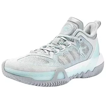 Баскетбольные кроссовки Basketball Shoes Men Low-Top Grey Silver / Pure Grey Qiaodan