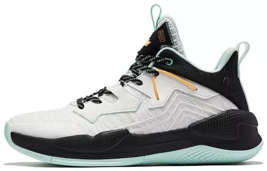 Баскетбольные кроссовки Basketball Shoes Men Low-Top White/black/cyan Qiaodan
