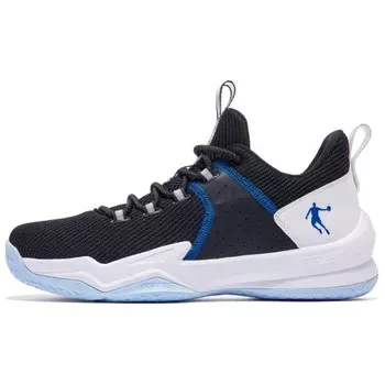 Баскетбольные кроссовки Basketball Shoes Men Low-Top Black/ White Qiaodan