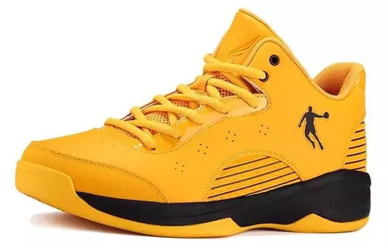 Баскетбольные кроссовки Basketball Shoes Men Low-Top Qiaodan, цвет Ears of grain yellow/black