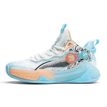 Баскетбольные кроссовки Basketball Shoes Men Mid-Top K-Bird, белый/фиолетовый