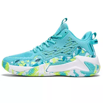 Баскетбольные кроссовки Basketball Shoes Men Mid-Top Musnodo, цвет Aqua Green