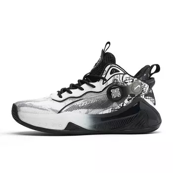 Баскетбольные кроссовки Basketball Shoes Men Mid-Top K-Bird, белый/черный