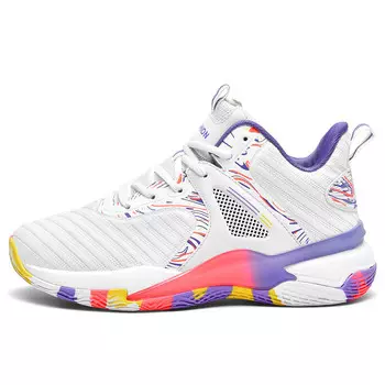 Баскетбольные кроссовки Basketball Shoes Men Mid-Top Black-Tailed Deer, белый