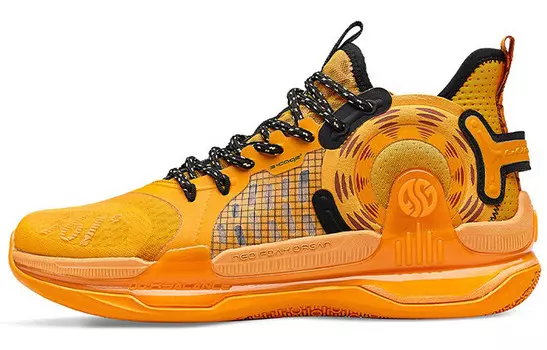 Баскетбольные кроссовки Basketball Shoes Men Mid-Top Orange/Black 361°