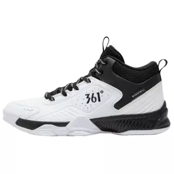 Баскетбольные кроссовки Basketball Shoes Men Mid-Top White/Obsidian Black 361°