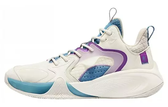 Баскетбольные кроссовки Basketball Shoes Men Mid-Top Purple/Blue Qiaodan