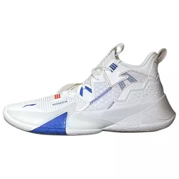 Баскетбольные кроссовки Basketball Shoes Men Mid-Top White/Blue Lining