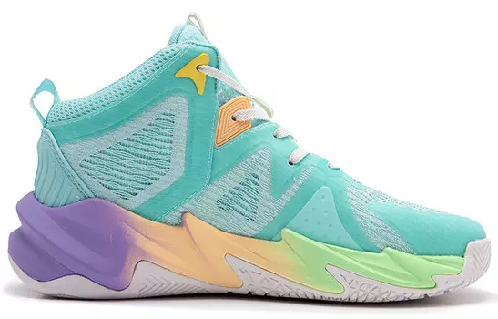 Баскетбольные кроссовки Basketball Shoes Men Mid-Top Ice Blue Saiqi