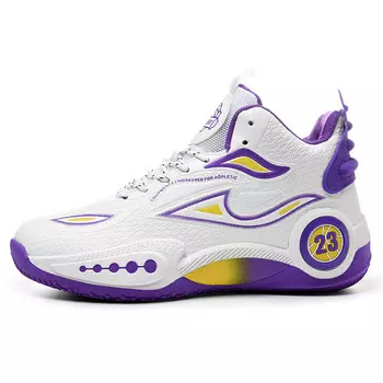 Баскетбольные кроссовки Basketball Shoes Men Mid-Top Wooden Rabbit, черный