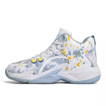 Баскетбольные кроссовки Basketball Shoes Men Mid-Top Tomay, цвет White Gray