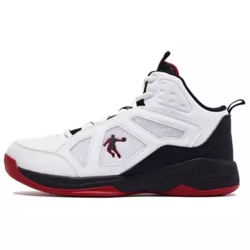 Баскетбольные кроссовки Basketball Shoes Men Mid-Top White/Black Qiaodan