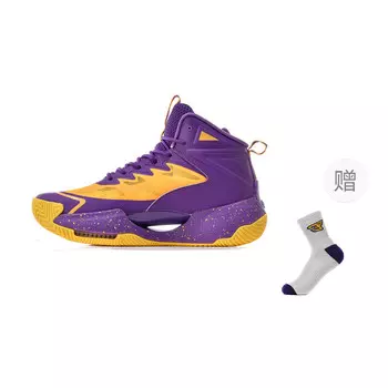 Баскетбольные кроссовки Basketball Shoes Unisex High-Top Jndo, цвет 2309-02 Lakers Purple
