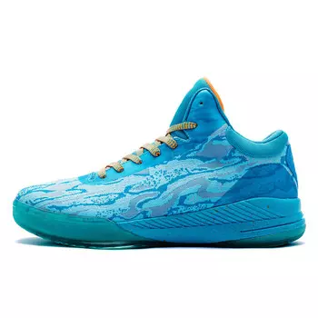 Баскетбольные кроссовки Basketball Shoes Unisex Low-Top Plant Blue/fluorescent Orange/yellow Iverson