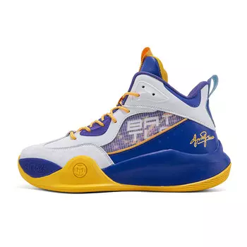 Баскетбольные кроссовки Basketball Shoes Unisex Low-Top Andezhanmusi, белый/синий