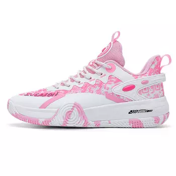 Баскетбольные кроссовки Basketball Shoes Unisex Low-Top Powder Pink/White Iverson