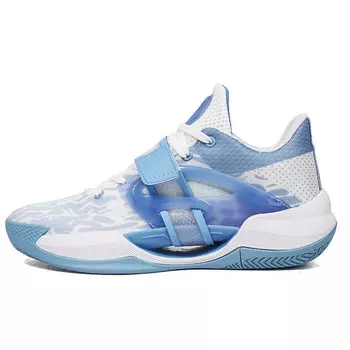 Баскетбольные кроссовки Basketball Shoes Unisex Low-Top Aijp, белый/синий