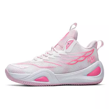 Баскетбольные кроссовки Basketball Shoes Unisex Mid-Top Atay, белый/розовый
