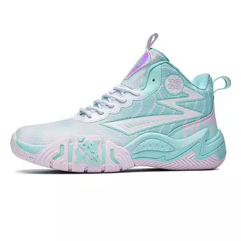 Баскетбольные кроссовки Basketball Shoes Unisex Mid-Top Gqwe, белый/зеленый/оранжевый