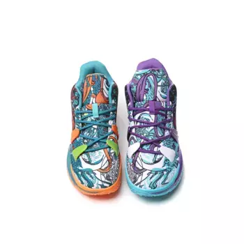 Баскетбольные кроссовки Basketball Shoes Unisex Mid-Top Burcome, цвет Lake Green Orange