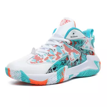 Баскетбольные кроссовки Basketball Shoes Unisex Mid-Top Musnodo, черный