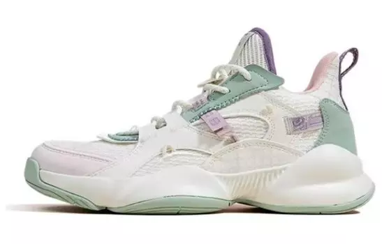 Баскетбольные кроссовки Basketball Shoes Women's High-Top Qiaodan, цвет Ivory/jade green
