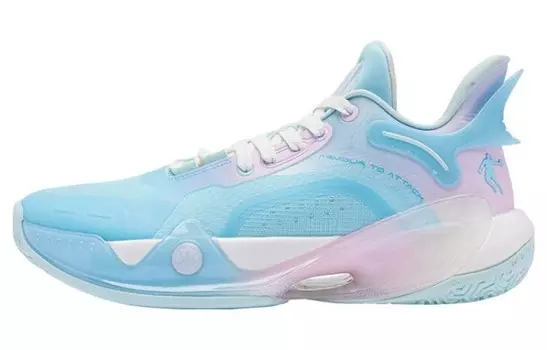 Баскетбольные кроссовки Battle Axe 6 мужские, среднего размера, синие Qiaodan