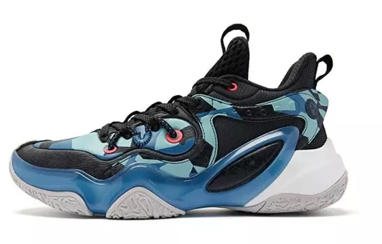 Баскетбольные кроссовки Battle Blade 6TEAM Basketball Shoes Men Low-Top Shadow Blue Qiaodan