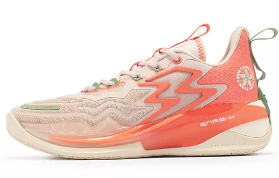 Баскетбольные кроссовки Big3 3.0 Basketball Shoes Women's Low-Top Light Peach Pink/grapefruit Red 361°