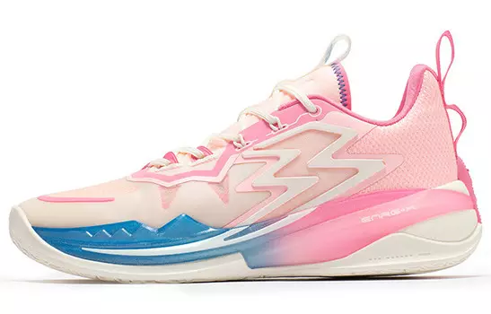 Баскетбольные кроссовки Big3 3.0 унисекс с низким верхом, белые/флуоресцентные, с восковой пудрой 361°