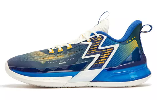 Баскетбольные кроссовки BIG3 4.0 PRO мужские низкие цифровые синие/винтажные желтые 361°