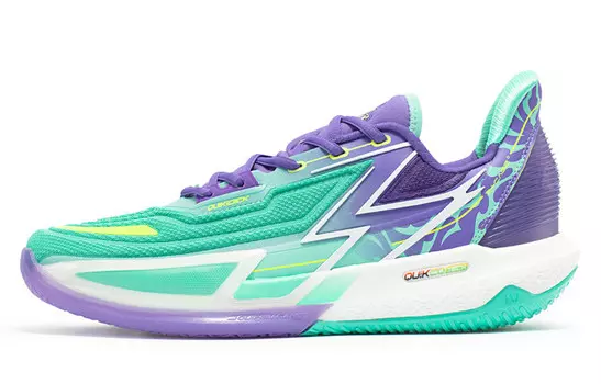 Баскетбольные кроссовки BIG3 4.0 Quick Pro мужские с низким верхом цвета нефрит/УФ 361°