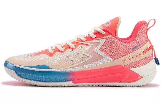 Баскетбольные кроссовки BIG3 5.0 Quick Basketball Shoes Unisex Low-Top Feather White/Ice Milk Peach 361°