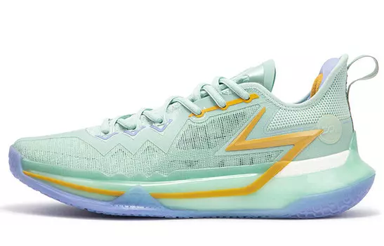 Баскетбольные кроссовки Big 3 Future для мужчин с низким верхом, выбеленные светло-зеленые/ирисы 361°