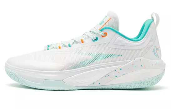 Баскетбольные кроссовки Blade 7.0 PRO мужские с низким верхом белые/синие/зеленые Qiaodan