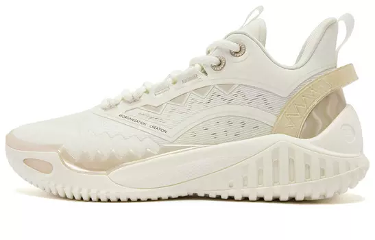 Баскетбольные кроссовки Blast 2.0 мужские с низким верхом цвета слоновой кости Qiaodan