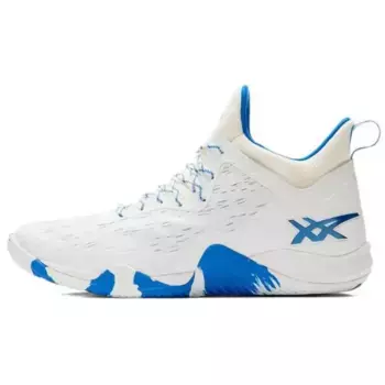 Баскетбольные кроссовки Blaze Nova мужские, среднего размера, белые/синие Asics