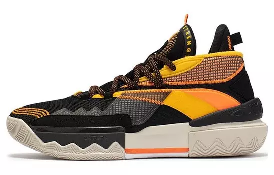 Баскетбольные кроссовки Burning Combat 2.0 мужские, среднего размера, черные/оранжевые 361°