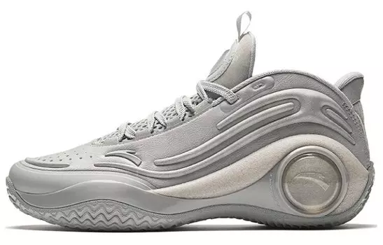 Баскетбольные кроссовки Cement Bubble 4.0 мужские низкие серые Anta